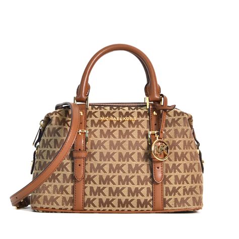 michael kors ginger small duffle satchel|Michael Kors Ginger Small Duffle Signature Satchel .